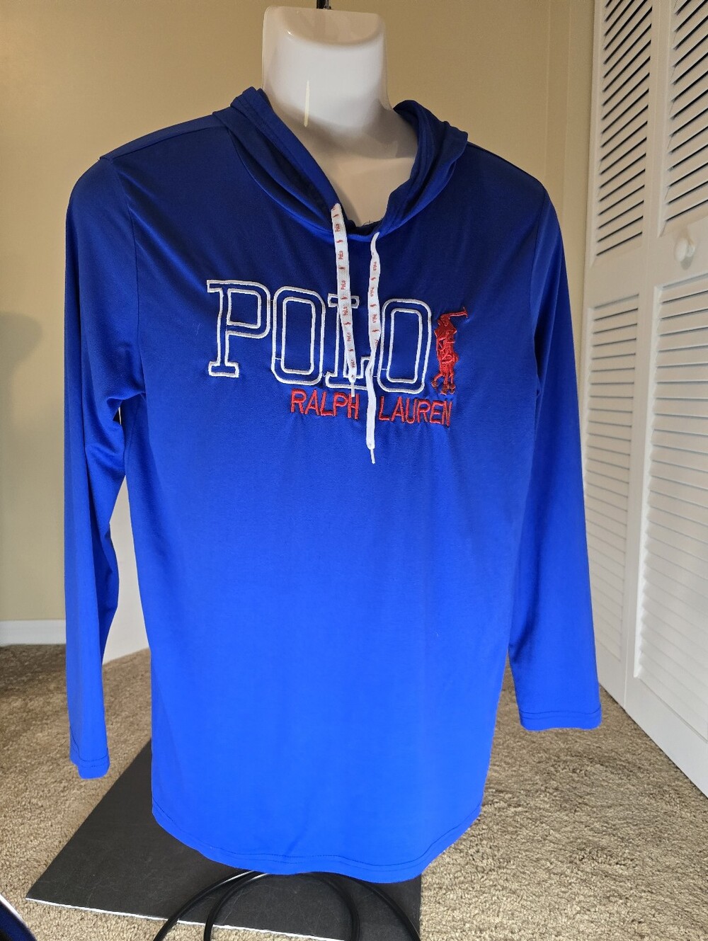 Polo Ralph Lauren Blue long sleeve Hooded shirt